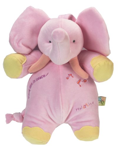 John Lennon 669495 - Spieluhr Kuscheltier, Elefant rosa