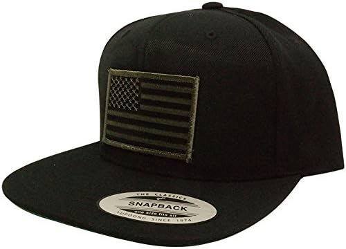 Flexfit Original Snapback with Patriotic American Flag Patch