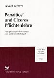  Panaitios' Und Ciceros Pflichtenlehre:  Eckard Lefevre