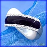 14K Black Onyx, Mother-of-Pearl & Diamond Ring