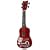 First Act FG4022 Soprano Ukulele with Hawaiin Theme, Red