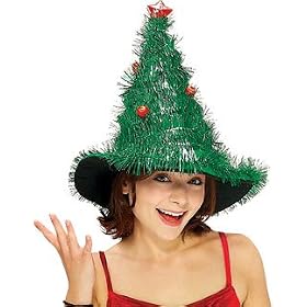 Adult's Light Up Christmas Tree Costume Hat