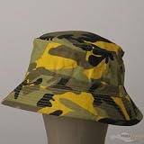 Camo Bucket Hat-Lt. Yellow