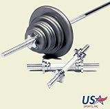 USA Sports 110 Lb Standard Threaded Weight Set
