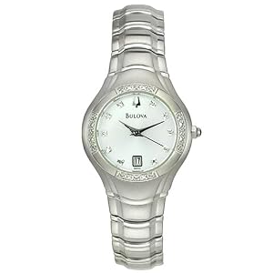 Click here to buy Bulova Ladies 96R10 Maestro Diamond Accented Watch by Bulova Women's 96R55 Diamond Accented Mother Of Pearl Watch.