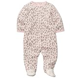 Carter's （ カーターズ ） 長袖 足つき カバーオール フリース レオパード ネコ ピンク グレー 70cm 9ヶ月 9M 115A083 並行輸入