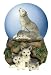 Wolf Family Musical Snow Globe Water Ball Unique Design