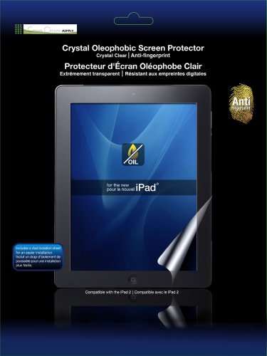 Green Onions Supply Crystal Oleophobic Screen Protector for the new iPad (2012) & iPad 2