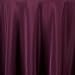 LinenTablecloth 90-Inch Round Polyester Tablecloth Eggplant