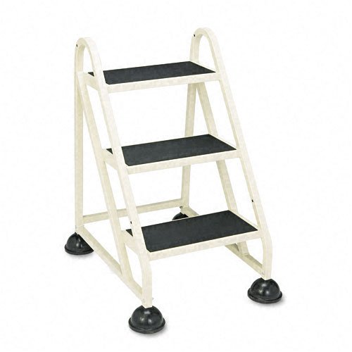 Cramer? Stop-Step Three-Step Aluminum Ladder 21-38w x 27-14d x 31-34 Beige