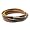 SilberDream Lederarmband braun Herren Leder Armband Echtleder LA1983B