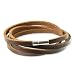 SilberDream Lederarmband braun Herren Leder Armband Echtleder LA1983B
