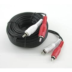 10 m Stereo Cinch Kabel, 2x Stecker auf 2x Stecker