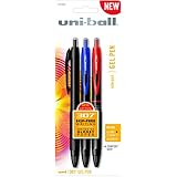 Uni-Ball 307 Gel Pens, Micro Point, Assorted, 3-Pack (1947085)