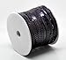 PEPPERLONELY Brand, 100 Yard Roll Black AB Flat Bling Sequins Spool String 6mm(1/4