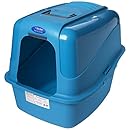 Petmate Kitty Komplete Jumbo Hooded Litter Pan and Hood, Peacock/Slate