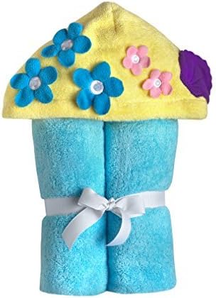 Yikes Twins Child Hooded Towel - Turquoise Mermaid by Yikes Twins
