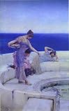 Alma-Tadema, Sir Lawrence - Silver Favourites. Hand Painted Reproduction Oil on canvas