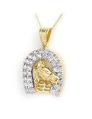 Natural 1.25 ctw Diamond Pendant 14K Yellow Gold