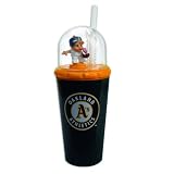 8" MLB Oakland Athletics Children's Drinking Cup with Straw and Dome