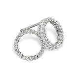 14K White Gold Diamond Circle Earrings (1 ct.tw.)