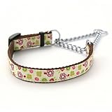 【超小型犬用しつけ首輪】アミット しつけに便利おしゃれなハーフチェーンカラー SSサイズ 色