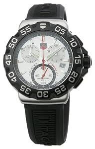 Tag Heuer Formula One Chronograph Steel Black Rubber Mens Watch CAH1111.BT0714