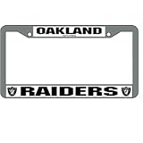 Oakland Raiders NFL Chrome License Plate Frame