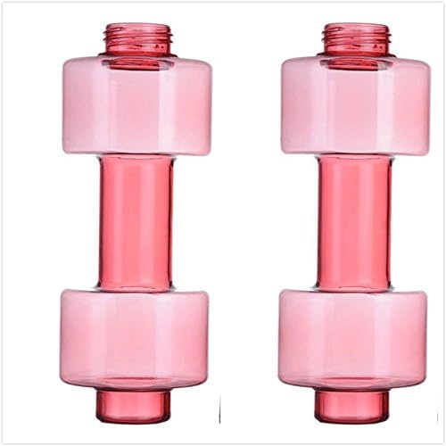 Eshoppingbay 2PCS Sports 550ml Plastic Dumbbell Water Bottle Red