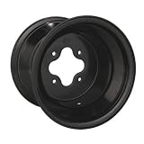 ITP T-9 Pro Series Black Aluminum Rear Wheel - 10x8, 3+5, 4/110 , Material: Aluminum, Color: Black B184110