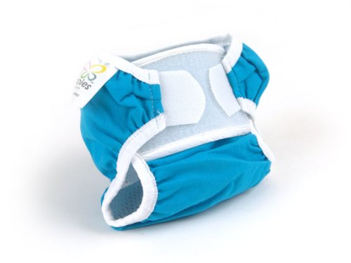 Real Nappies Splash Wrap Swimming Diaper, Turquoise, Medium, for babies 13-20 lb (6-9 kg)