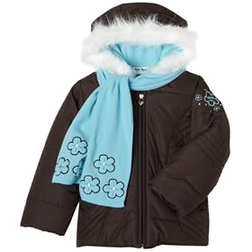 Amy Byer Girls 7-16 Scarf Jacket With Solid Scarf