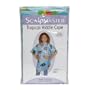 Scalpmaster 42" X 35" Child Vinyl Hair Cutting / Shampoo Cape with Snap Closure - Tropical Pattern
