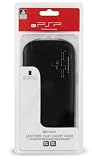 Official Sony Leather Flip Case for PSP 3000 - Black  PSP