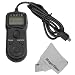 Professional Timer Remote Control Shutter for FUJIFILM FinePix HS30EXR HS20 S100FS S9000 S9100 S9500 S9600 Cameras + MagicFiber Microfiber Lens Cleaning Cloth