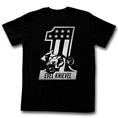 Evel Knievel Shirt Red One Adult Red Tee T-shirt