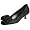 Delman Women's Step-up Peep Toe Pump,Black,10.5 M
