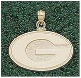 Logo Art Georgia Bulldogs 10K Gold Team Font 5/8 Pendant