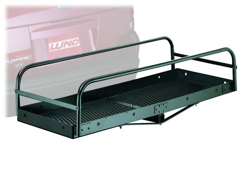 Lund 601002 Hitch-Mounted Folding Cargo Carrier by LUND