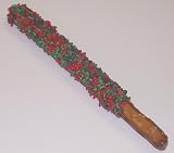 Scott's Cakes Milk Chocolate Covered Pretzel Rod with Chocolate Chips & Jimmies