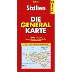 Die Generalkarten Italien, Bl.10, Sizilien (Marco Polo Regional Maps: Italy)