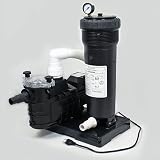 Filter Pump Unit, 1HP, 75 Sq Ft Cartridge with Fittings