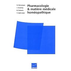 Pharmacologie et mati�re m�dicale hom�opathique
