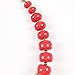 Chunky 18K Gold Coral Red Beaded Torsade Multiple Rows Twist Bib Choker Necklace