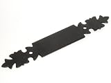 Top Knobs M698  Normandy Handle Back plate Black