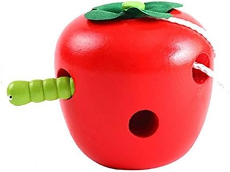 Worm Bug Eat Apple Threading Games Toys Hand Eye Coordination Fine Motor Skills Development