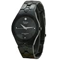 Armitron Men's Diamond Accented Black Titanium Finish Dress Watch #201789BKTI