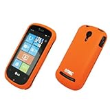 EMPIRE Orange Rubberized Snap-On Cover Case for AT&T LG Quantum C900