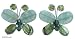 Peridot and fluorite earrings, 'Exotic Butterfly' 1.0