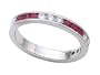 0.75 (3/4) cttw Karina B(tm) Genuine Ruby Band - Platinum, 18kt White or Yellow Gold